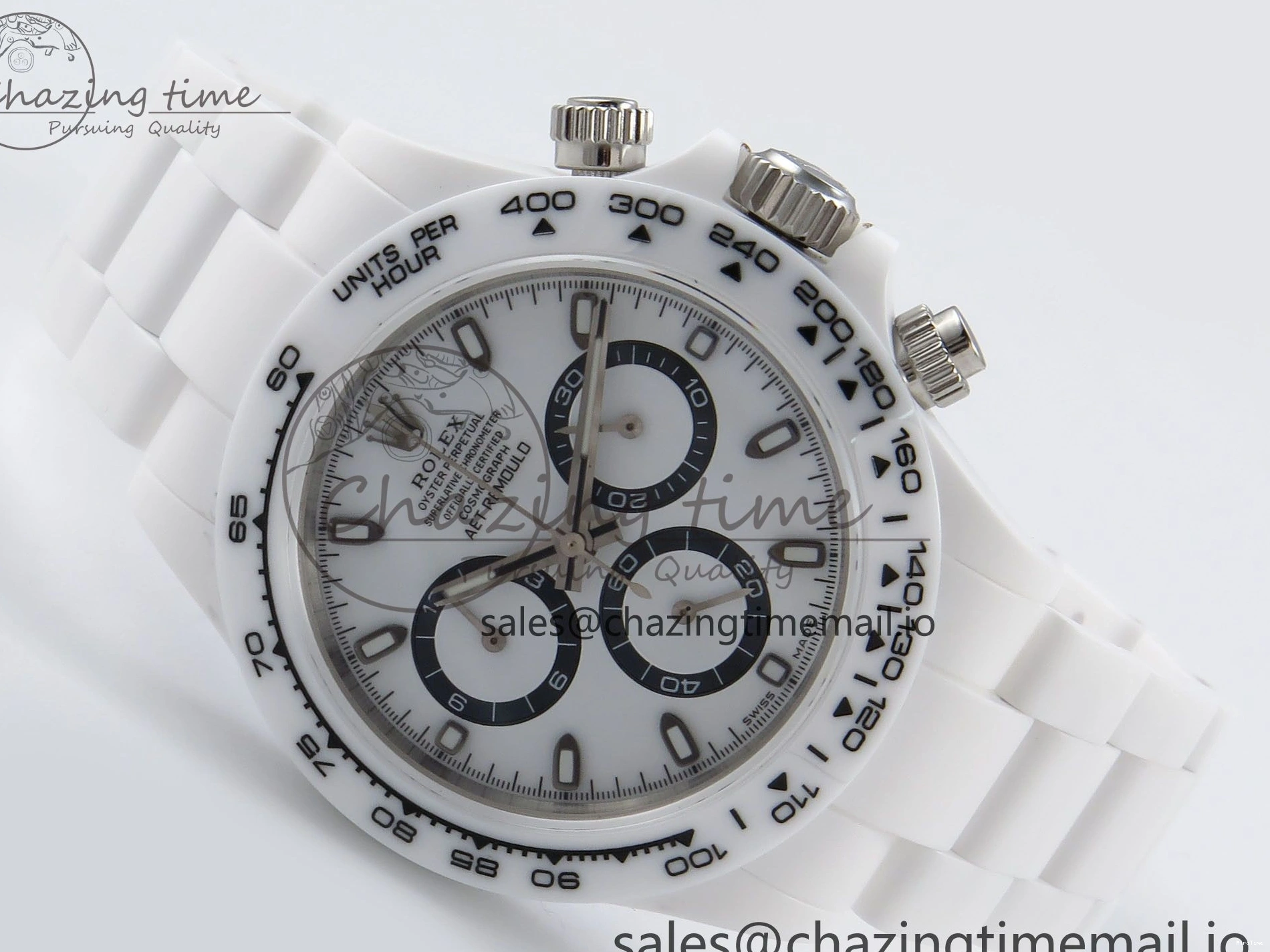 MiroTime 0202 Daytona AET White Ceramic Case and Bracelet Black Dial N6F Best Edition SA Seasonal 1195